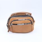 ⁦شنطة حقيبة جلد يد او كتف صغيرة stave تصميم سبورت لون بني⁩ - الصورة ⁦2⁩