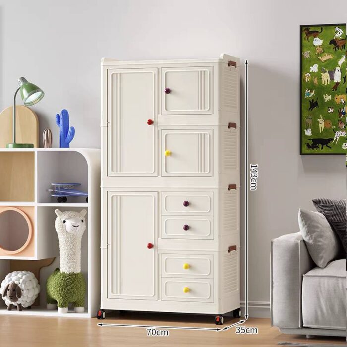 ⁦خزانة بلاستك طوي 143*35*70سم⁩ - الصورة ⁦2⁩