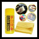 جلدة مسح وتنشيف السيارة صفراء مع علبة جودة رائعة 43*32 سم