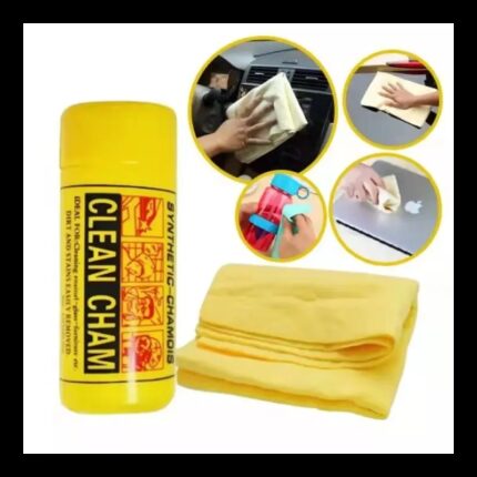 جلدة مسح وتنشيف السيارة صفراء مع علبة جودة رائعة 43*32 سم