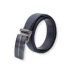 سير (حزام وسط) رسمي جلد طبيعي سادة عرض 3.5 سم للرجال لون بني