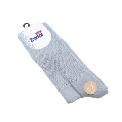 جوارب قطن خاصة لمرضى السكري من 2way للرجال لون رمادي فاتح