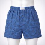 بوكسر رجال قطني بتصميم أسهم لون أزرق بترولي