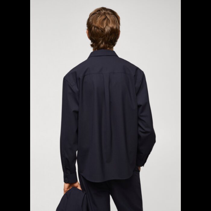 ⁦قميص رسمي رجالي من مانجو MANGO لون كحلي⁩ - الصورة ⁦3⁩