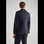 ⁦جاكيت رسمي سليم فيت رجالي من مانجو MANGO لون اسود مخطط⁩ - الصورة ⁦3⁩