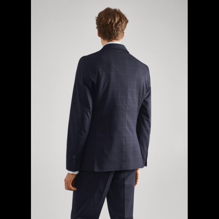 ⁦جاكيت رسمي سليم فيت رجالي من مانجو MANGO لون اسود مخطط⁩ - الصورة ⁦3⁩