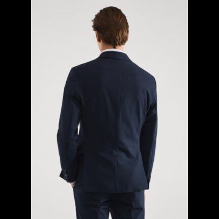 جاكيت رسمي سليم فيت رجالي من مانجو MANGO لون كحلي