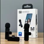 ⁦K9 2 in 1 Dual Wireless Microphone Double Mic⁩ - الصورة ⁦9⁩