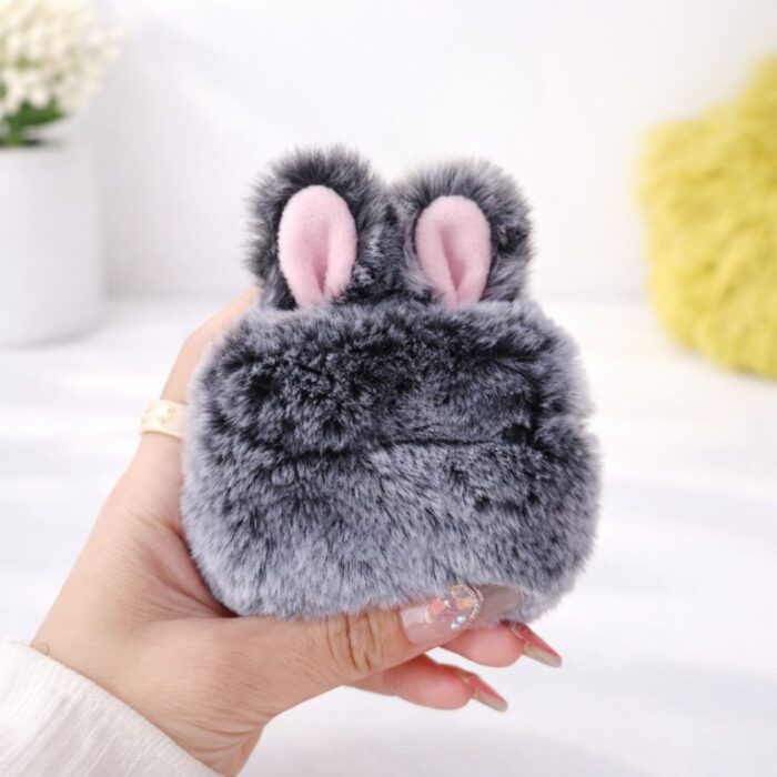 ⁦كفر فرو ايربود AirPods Pro2 لون رمادي واسود⁩ - الصورة ⁦3⁩