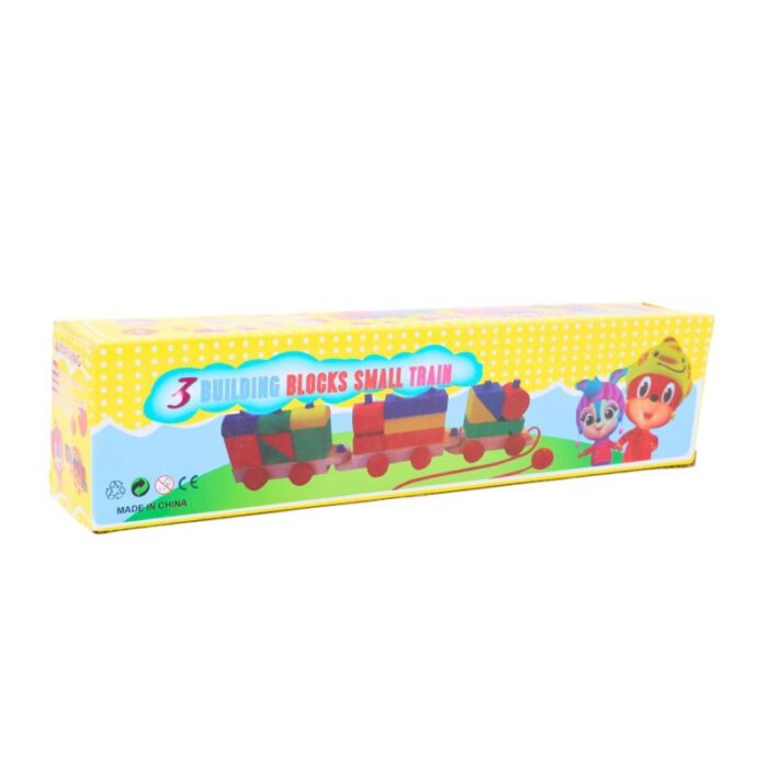 ⁦لعبة قطار خشبي للاطفال حجم صغير⁩ - الصورة ⁦4⁩