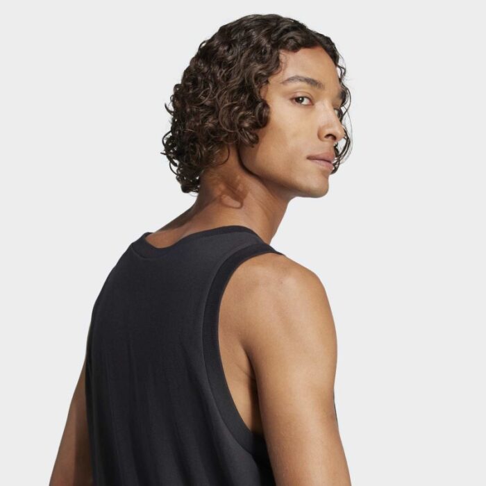 ⁦adidas Men's Essentials Small Logo Tank Top - Black⁩ - الصورة ⁦8⁩