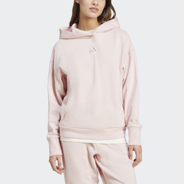 ⁦Adidas Womens' ALL SZN French Terry Loose Hoodie - Pink⁩ - الصورة ⁦4⁩