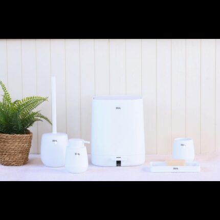 طقم اكسسوارات حمام 5 قطع VIBE WHITE لون ابيض