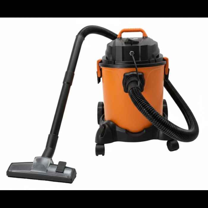 ⁦مكنسه كهربائية برميل لغسيل السجاد من هوم سمارت 20 لتر قوة 1500 واط لون برتقالي⁩ - الصورة ⁦3⁩