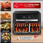 ⁦Tefal Easy Fry Dual XXL EY9428G0 11L Air Fryer - Black⁩ - الصورة ⁦9⁩