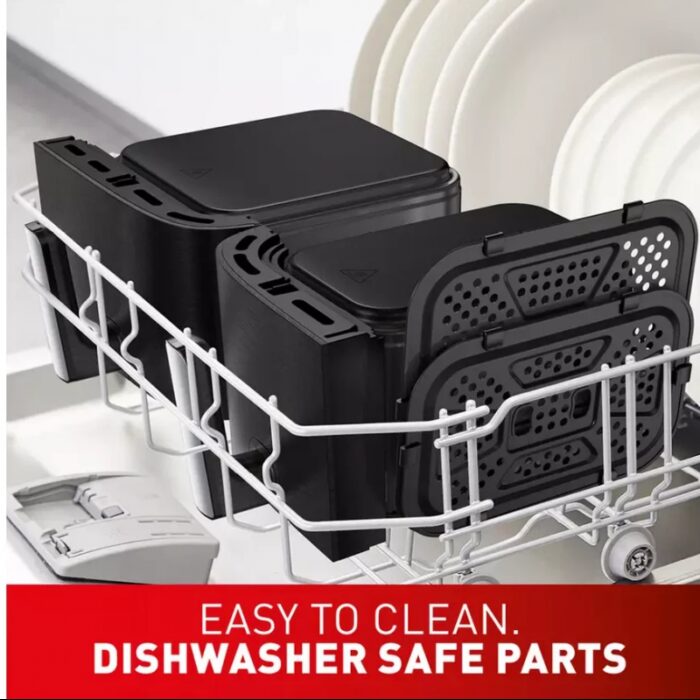 ⁦Tefal Easy Fry Dual XXL EY9428G0 11L Air Fryer - Black⁩ - الصورة ⁦10⁩