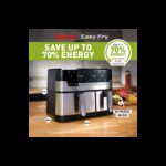 ⁦Tefal Easy Fry Dual Zone Air Fryer & Grill EY905D40 8.3L Stainless Steel⁩ - الصورة ⁦3⁩