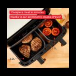 ⁦Tefal Easy Fry Dual Zone Air Fryer & Grill EY905D40 8.3L Stainless Steel⁩ - الصورة ⁦8⁩