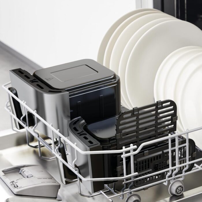 ⁦Tefal Easy Fry Dual Zone Air Fryer & Grill EY905D40 8.3L Stainless Steel⁩ - الصورة ⁦13⁩