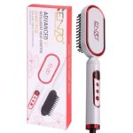 ⁦Enzo EN-4201 Portable Mini Hair Iron Fast Hair Straightening Brush Comb Wholesale Ceramic Electric Hot Beard Straightener Brush⁩ - الصورة ⁦6⁩