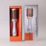 ⁦Enzo EN-4139 Professional Volumizer Rotary Oval Hot Air Straightener Comb Silver 3 in 1 One Step Hair Dryer Brush⁩ - الصورة ⁦3⁩