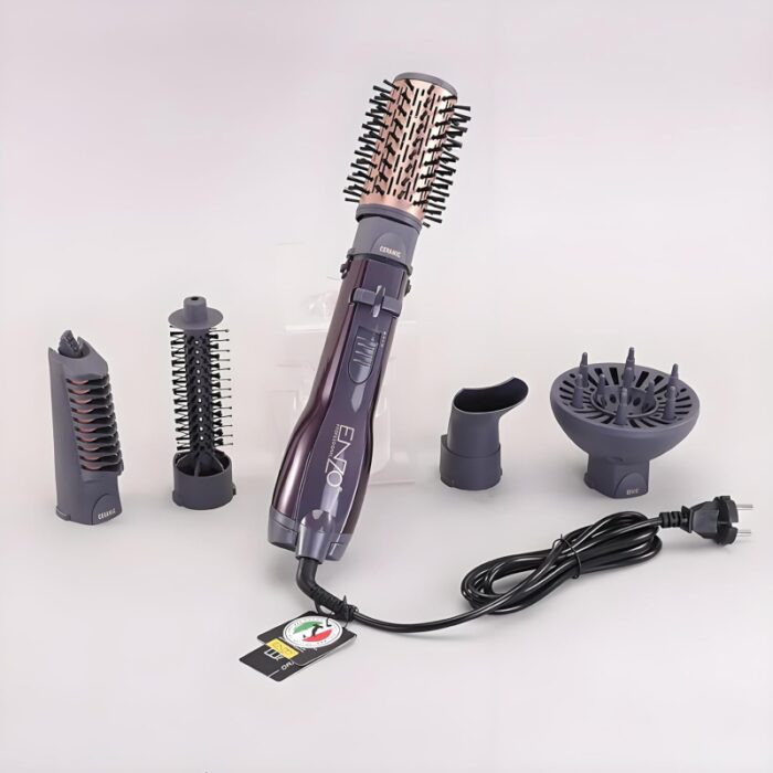 ⁦Enzo EN-4136 High Quality 5 in 1 Multi-Function Hair Brush Blow Dryer One Step Hair Dryer and Volumizer Hot Air Brush Blow Dryer⁩ - الصورة ⁦6⁩