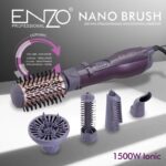 ⁦Enzo EN-4136 High Quality 5 in 1 Multi-Function Hair Brush Blow Dryer One Step Hair Dryer and Volumizer Hot Air Brush Blow Dryer⁩ - الصورة ⁦10⁩