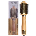Enzo EN-4137 OEM Hot Air Brush Hair Straightener Curling Iron Mini Hot Air Comb Hair Iron Electric Hair Dryer Brush