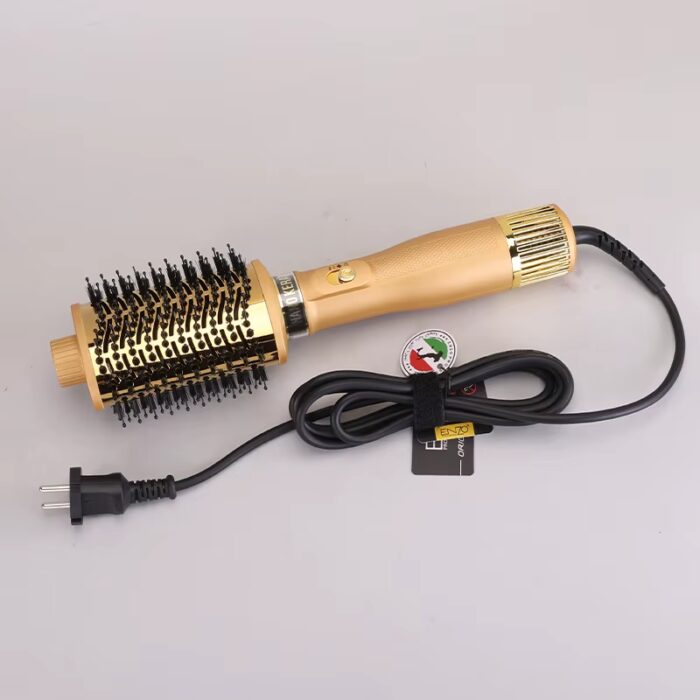 ⁦Enzo EN-4137 OEM Hot Air Brush Hair Straightener Curling Iron Mini Hot Air Comb Hair Iron Electric Hair Dryer Brush⁩ - الصورة ⁦2⁩