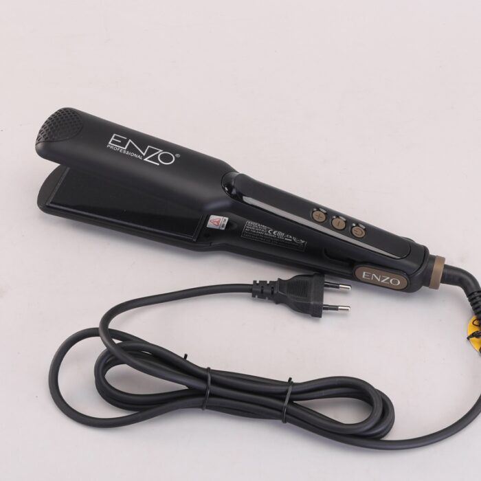 ⁦Enzo EN-5179 PTC Fast Heating 2 in 1 Curly Hair Electric Ceramic Planchas De Cabello Wide Plate Flat Iron Hair Straightener⁩ - الصورة ⁦4⁩