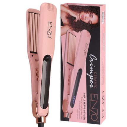 Enzo EN-2413 Flat Iron Hair Straightener Wave Hair Straightener Volumizing Iron 110-240V Dual Voltage Professional Hair Crimper