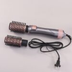 ⁦Enzo EN-759 Multi Function Hair Brush Fast Heating Wavy Hair Iron 2 in 1 One Step Auto Straightening Curling Hairdressing Tool⁩ - الصورة ⁦6⁩