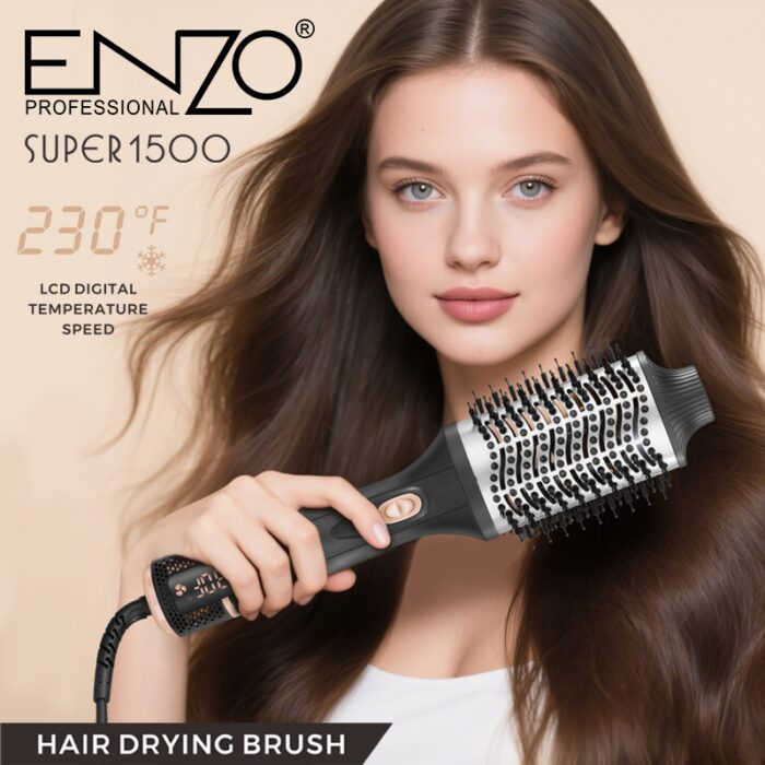 ⁦Enzo EN-4135 Professional 3 in 1 Electric Hair Dryer Brush Ionic Blow Dryer Diffuser for Hotel Outdoor Car Garage RV⁩ - الصورة ⁦2⁩