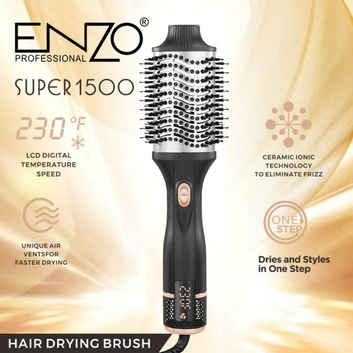 ⁦Enzo EN-4135 Professional 3 in 1 Electric Hair Dryer Brush Ionic Blow Dryer Diffuser for Hotel Outdoor Car Garage RV⁩ - الصورة ⁦3⁩