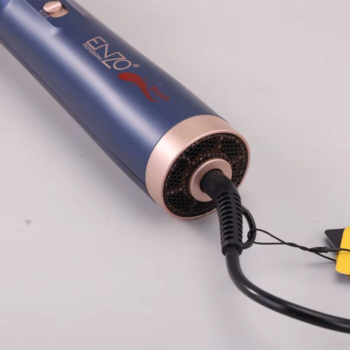 ⁦Enzo EN-758 Professional 4 in 1 Electric Hot Air Hair Brush One Step Airbrush Hair Dryer Brush Curler with Interchangeable Brush⁩ - الصورة ⁦6⁩