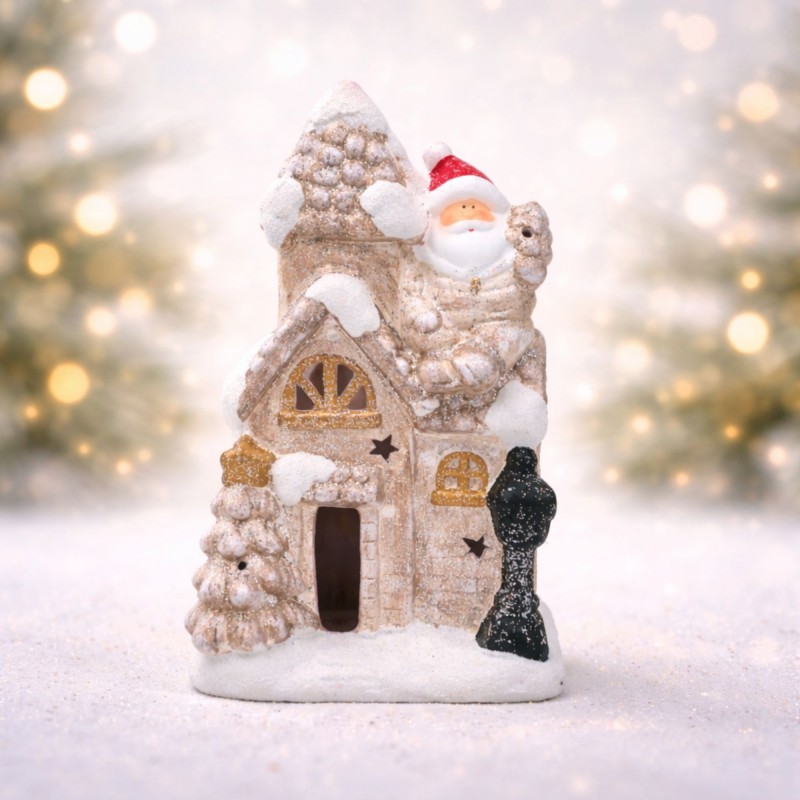 ⁦بيت شكل بتصميم بابا نويل حجم كبير⁩ - الصورة ⁦1⁩