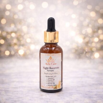 30ml (سيروم الاستشفاء الليلي) /الهيالورتيك اسيد وفيتامين سي وايه و ي و ب5 وب3 و10كيو "Night Recovery Serum" سيروم
