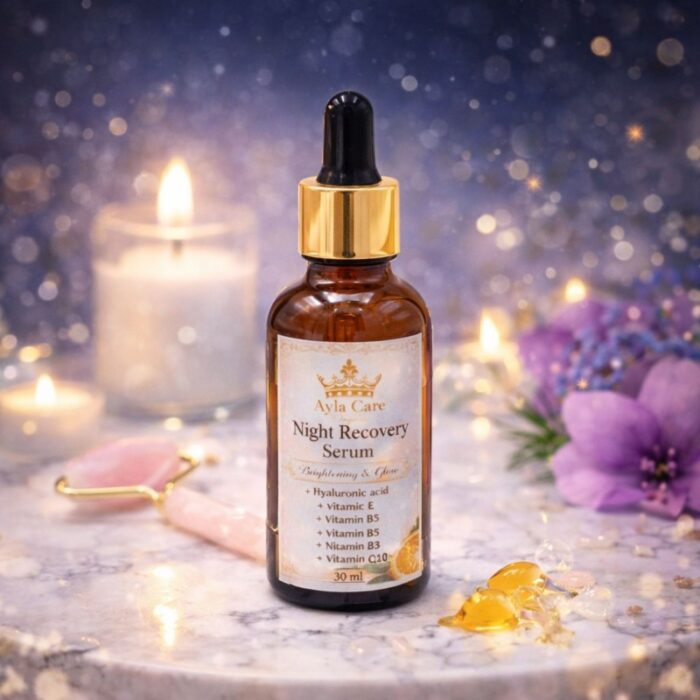 ⁦30ml (سيروم الاستشفاء الليلي) /الهيالورتيك اسيد وفيتامين سي وايه و ي و ب5 وب3 و10كيو "Night Recovery Serum" سيروم⁩ - الصورة ⁦2⁩