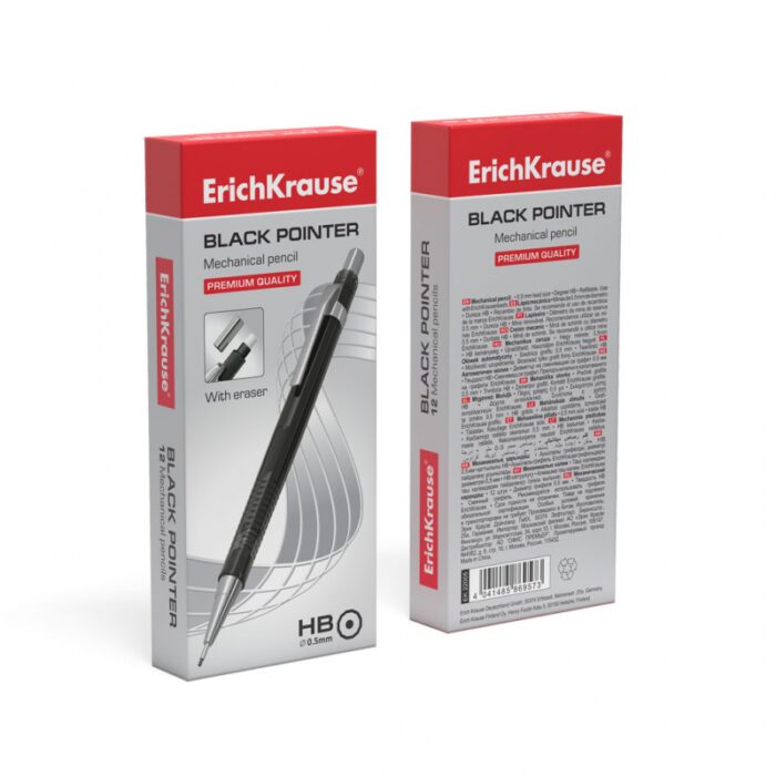 ⁦Mechanical pencil ErichKrause Black Pointer 0.5 mm, HB (box 12 pcs.)⁩ - الصورة ⁦3⁩