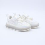 ⁦حذاء رياضي مضيء بشريط لاصق لون أبيض⁩ - الصورة ⁦3⁩