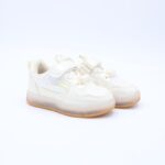 ⁦حذاء رياضي مضيء بشريط لاصق لون بيج⁩ - الصورة ⁦2⁩