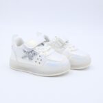 ⁦حذاء رياضي مضيء بشريط لاصق لون أبيض⁩ - الصورة ⁦3⁩