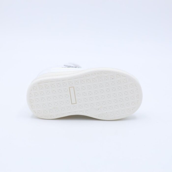 ⁦حذاء رياضي مضيء بشريط لاصق لون أبيض⁩ - الصورة ⁦9⁩