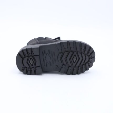 بسطار ولادي بتصميم سحاب للأطفال لون أسود