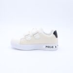 ⁦حذاء رياضي بشريطين لاصق لون ابيض⁩ - الصورة ⁦4⁩