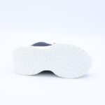 ⁦حذاء جلد بنعل مريح وعملي رياضي برباط وهمي لون كحلي⁩ - الصورة ⁦5⁩