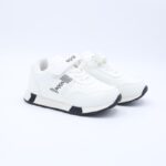 حذاء رياضي بشريط لاصق BQQS لون ابيض