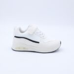 ⁦حذاء رياضي بشريط لاصق لون ابيض⁩ - الصورة ⁦4⁩