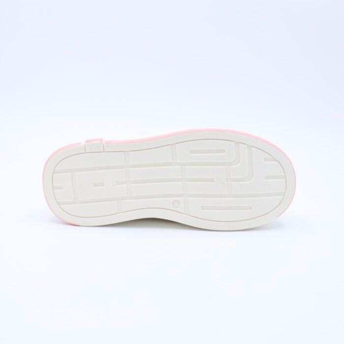 ⁦حذاء رياضي للأطفال لون بيج وزهري⁩ - الصورة ⁦5⁩