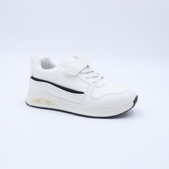 ⁦حذاء رياضي بشريط لاصق لون ابيض⁩ - الصورة ⁦3⁩